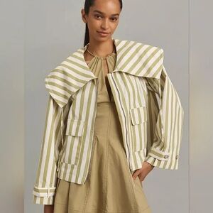 Anthropologie striped jacket